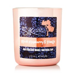 Natural Soy Candle - Black Raspb'y + Vanilla - Rose Gold